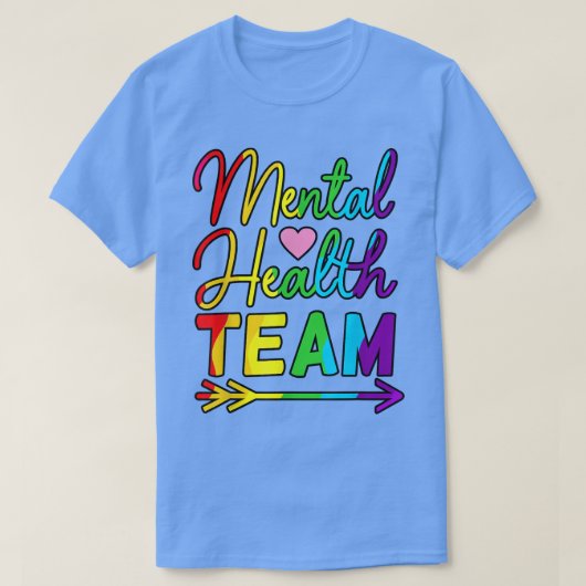 Support für das Team für psychische Gesundheit Gra T-Shirt (Design vorne)