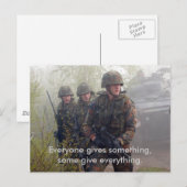 Support für unsere Troops Postkarte (Vorne/Hinten)