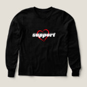 Support Heart Design – Red Love Symbol with Bold  (Design Vorderseite)