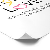 support.hope.Liebe. Cancer Poster & Prints (Ecke)