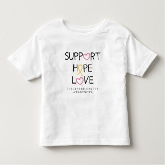 support.hope.Liebe. Kinderkrebs KleinkindT-Shirt Kleinkind T-shirt