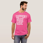Support House Music - Edm Rave Dj Geschenk T-Shirt (Vorne ganz)