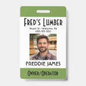 Support Independent Media Frog Name Badge Ausweis (Vorderseite)