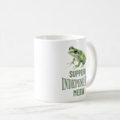 Support Independent Media Frog Watercolor Kaffeetasse (VorderseiteRechts)