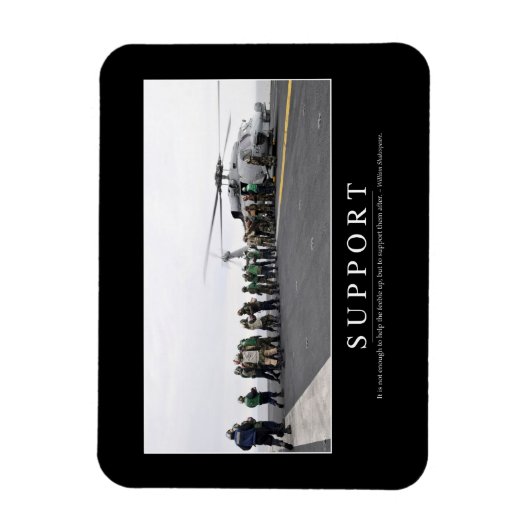 Support: Inspiration Zitat Magnet (Vertikal)