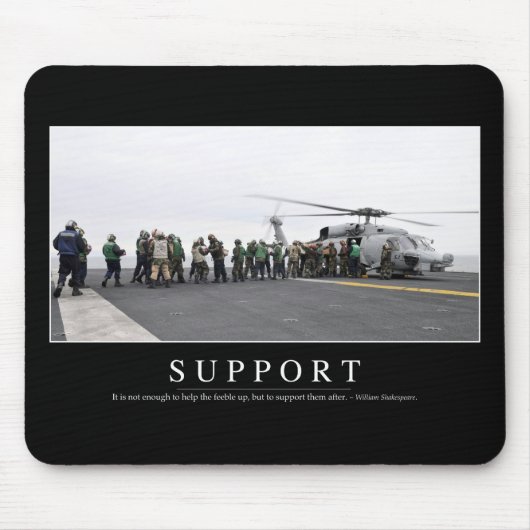 Support: Inspiration Zitat Mousepad (Vorne)