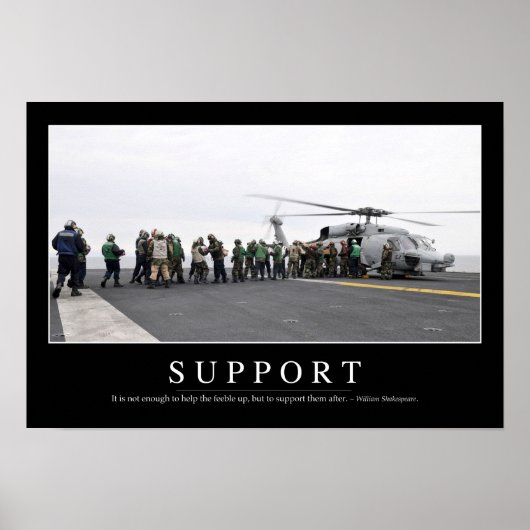 Support: Inspiration Zitat Poster (Vorne)
