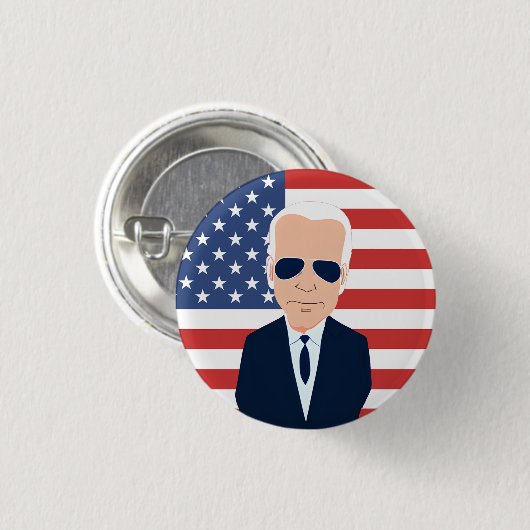 Support Joe Biden | Präsidentschaftswahl 2024 Button (Vorne & Hinten)