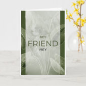 Support-Karte für die Manifestation eines Freundes Karte (Gelbe Blume)