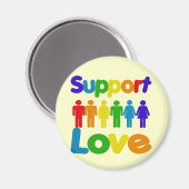 Support-Liebe Magnet (Vorderseite/Rückseite)