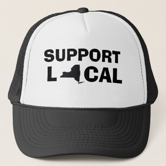Support Local Hat - New York (NY) Truckerkappe (Vorderseite)
