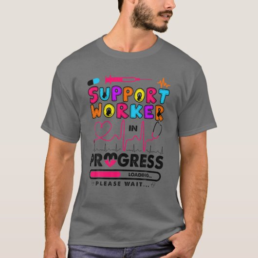 Support-Mitarbeiter in Progress Future Nurse Gesch T-Shirt (Vorderseite)