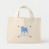 Support Mops Rescue Blue Mops Dots Tote Tasche (Vorne)