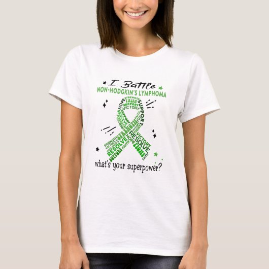 Support Non-Hodgkin's Lymphoma Warrior Gifts T-Shirt (Vorderseite)