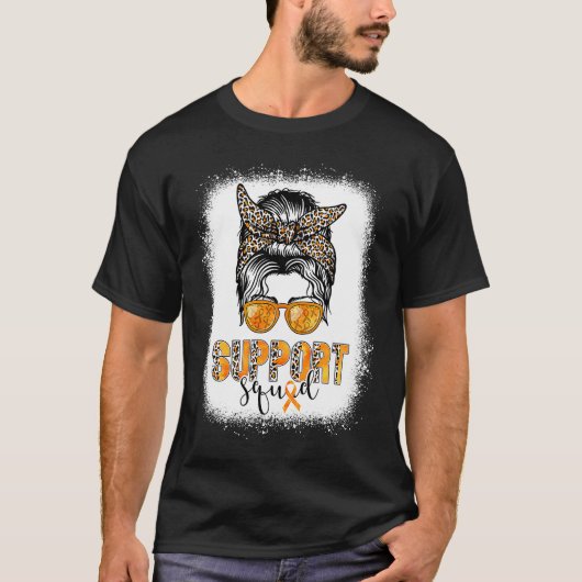 Support Orange Multiple Sclerosis Awareness Squad T-Shirt (Vorderseite)