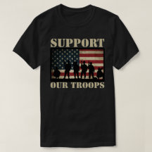 Support Our Troops USA Flag