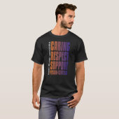 Support-Person-zentrierter DSP gekümmert T-Shirt (Vorne ganz)