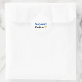 Support-Polizeiaufkleber1 Runder Aufkleber (Tasche)