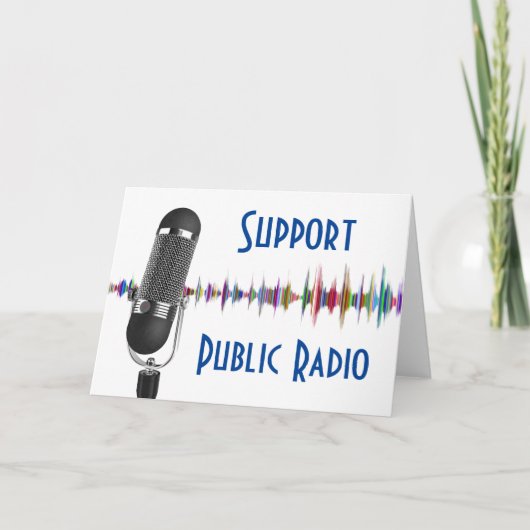 Support Public Radio Karte (Vorderseite)