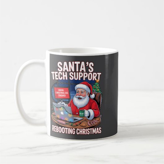 Support Rebooting s Santa Tech Vibes Kaffeetasse (Links)