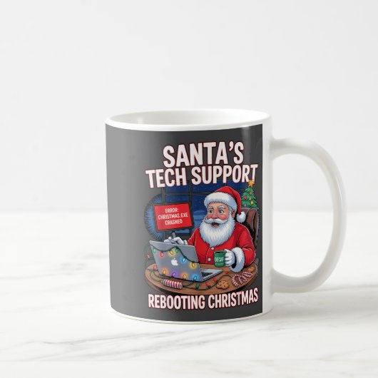 Support Rebooting s Santa Tech Vibes Kaffeetasse (Rechts)