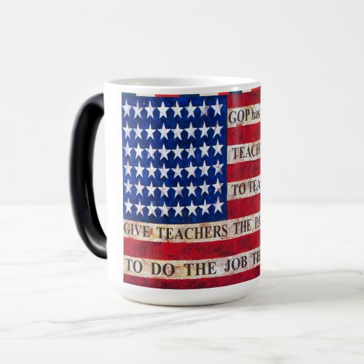 Support & Respect Our Teachers! Verwandlungstasse (Vorderseite Links)