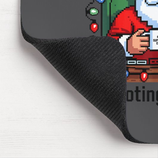 Support Santa Rebooting Tech s Joke Mousepad (Ecke)