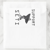 Support-SETI Rechteckiger Aufkleber (Tasche)