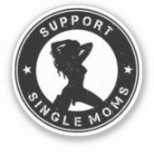 Support-Single-Mama Aufkleber (Vorderseite)