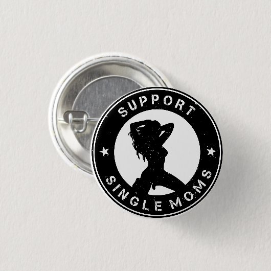 Support-Single-Mama Button (Vorne & Hinten)