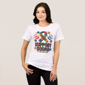 Support Squad Autism Awareness Autistic Boy Teens  Tri-Blend Shirt (Vorderseite voll)