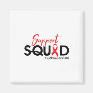 Support Squad - Bewusstsein für Herzkrankheiten Magnet