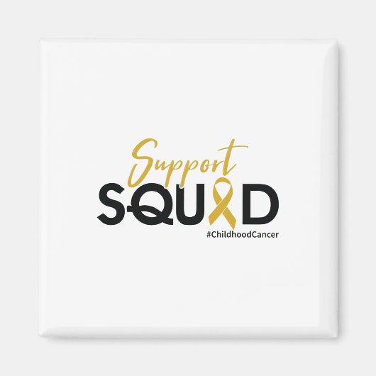 Support Squad - Bewusstsein für Kinderkrebs 1 Magnet (Vorne)