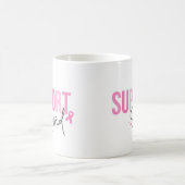 Support Squad Breast Cancer Pink Ribbon Awareness Kaffeetasse (Mittel)