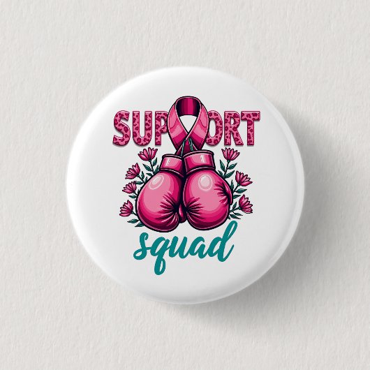 Support Squad Brustkrebs-Sensibilisierungskiste Button (Vorderseite)