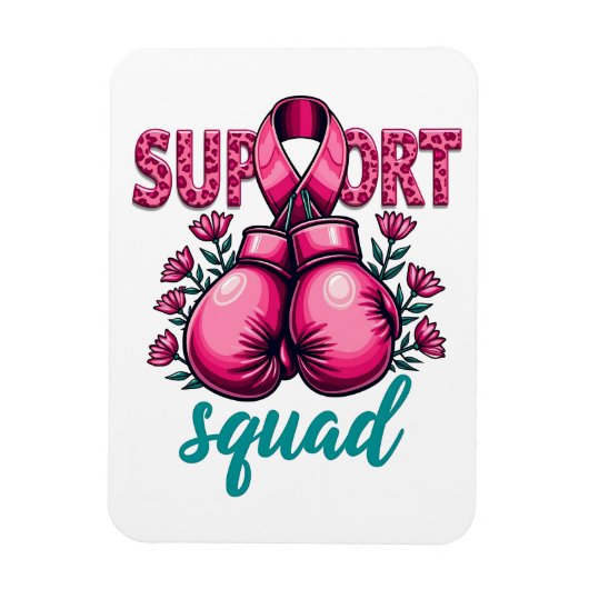 Support Squad Brustkrebs-Sensibilisierungskiste Magnet (Vertikal)