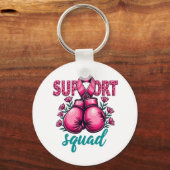 Support Squad Brustkrebs-Sensibilisierungskiste Schlüsselanhänger (Vorderseite)