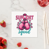 Support Squad Brustkrebs-Sensibilisierungskiste Serviette (Beispiel)