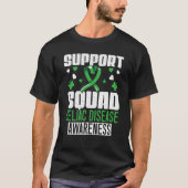Support Squad Celiac Disease Awareness Gluten Free T-Shirt (Vorderseite)