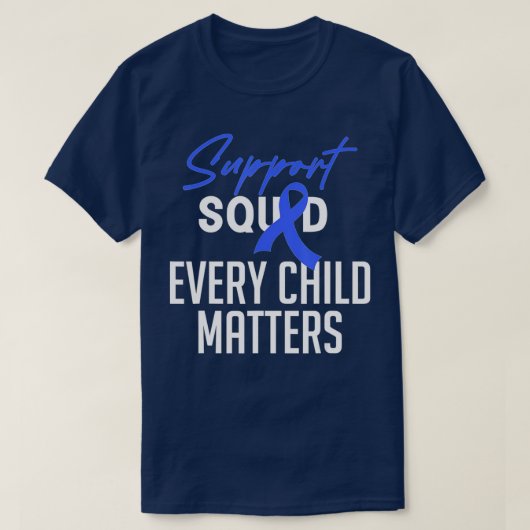 Support Squad Child Abuse Prevention Month Awarene T-Shirt (Design vorne)