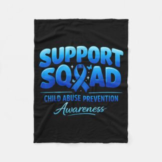 Support Squad Child Prevention Awareness Blue Fleecedecke