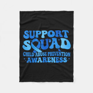 Support Squad Child Prevention Awareness Blue Fleecedecke