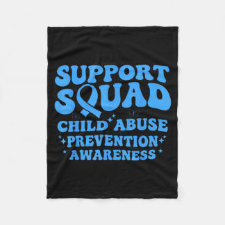 Support Squad Child Prevention Awareness Blue Fleecedecke