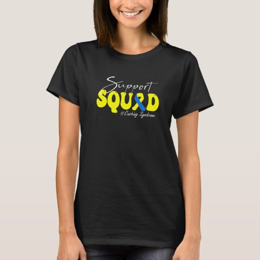Support Squad Cushing Syndrome Awareness Yellow &  T-Shirt (Vorderseite)