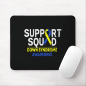 Support Squad Down Syndrom T21 Awareness Blue Yel Mousepad (Mit Mouse)