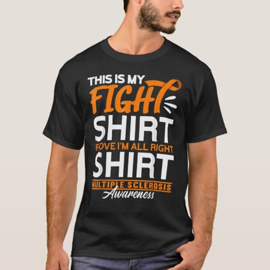 Support Squad Fight I Ed Ms Multiple Sclerosis T-Shirt (Vorderseite)