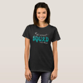 Support Squad Food Allergies Awareness Teal Ribbon T-Shirt (Vorne ganz)