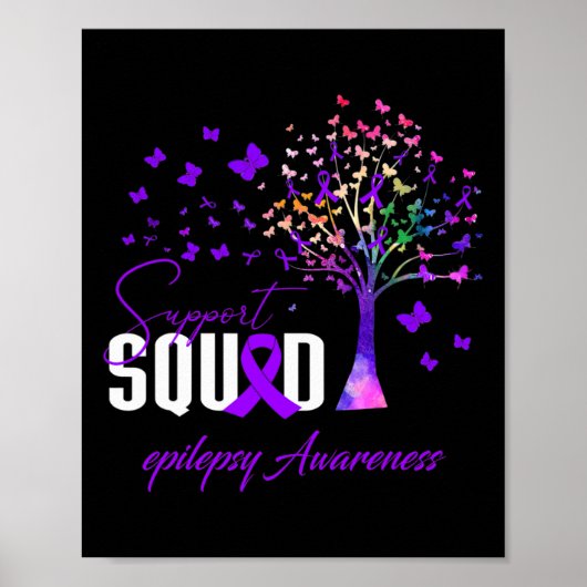 Support Squad For Epilepsy Awareness Poster (Vorne)