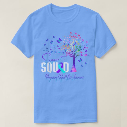 Support Squad For Pregnancy Infant Loss Awareness T-Shirt (Design vorne)