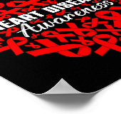 Support Squad Heart Disease Awareness Heart & Poster (Ecke)